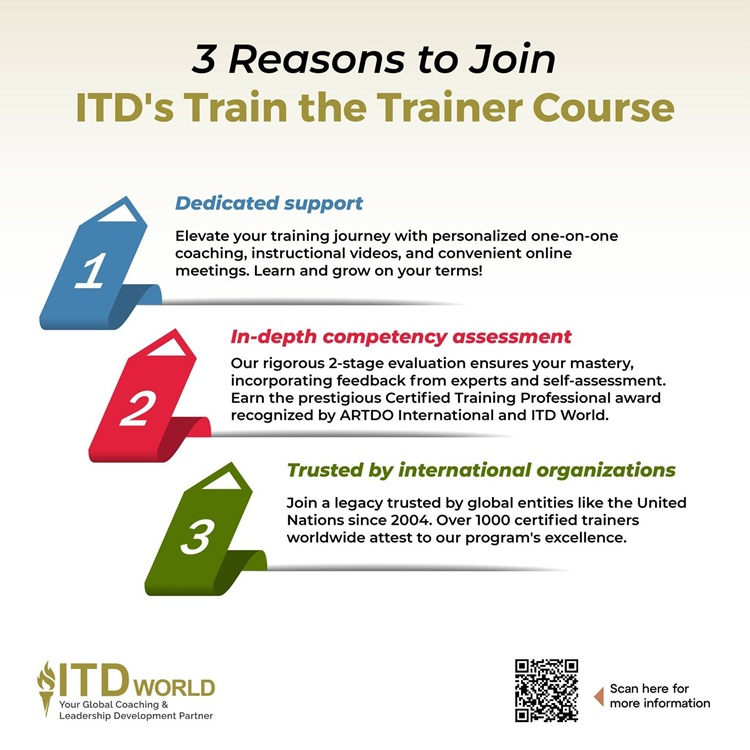 reasons to join itd train the trainer course