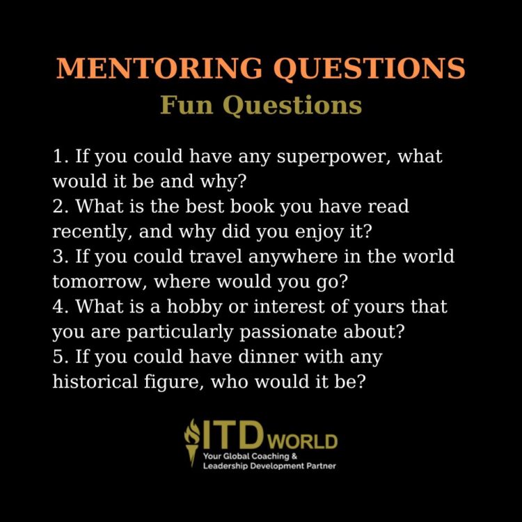 killer questions to ask as a mentor