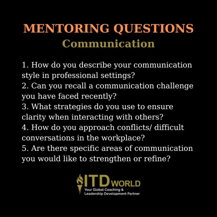 mentoring questions communication