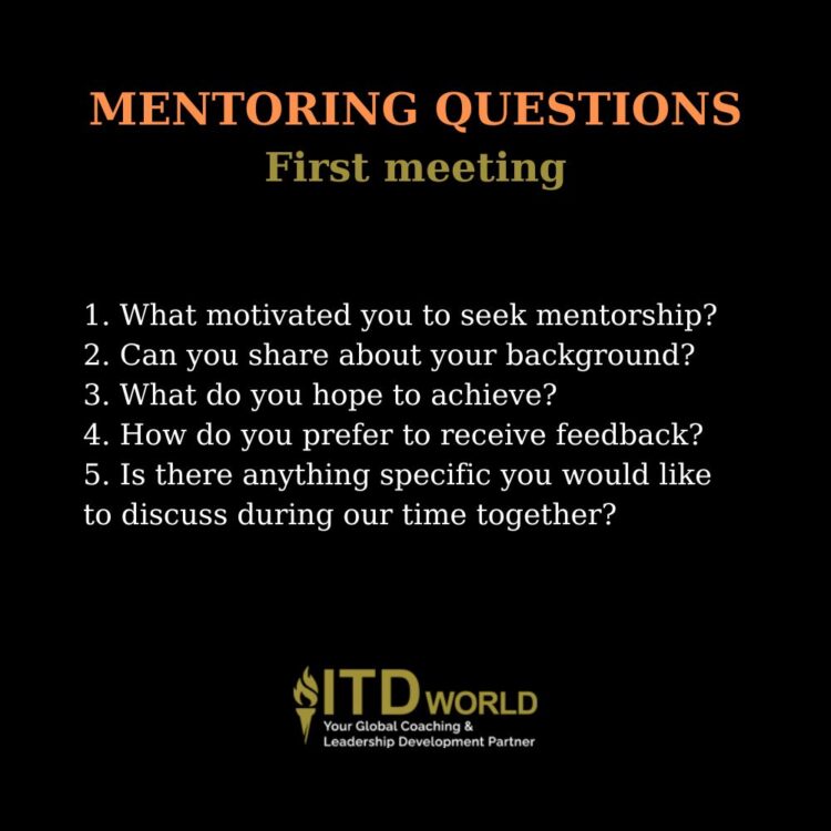 mentoring questions first meeting