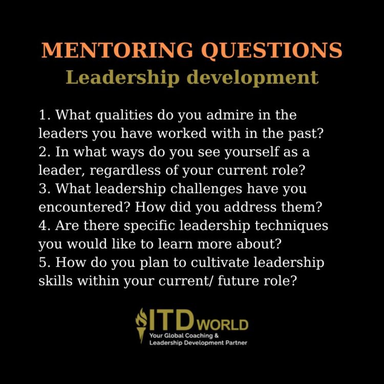 questions to ask as a mentor leadership development