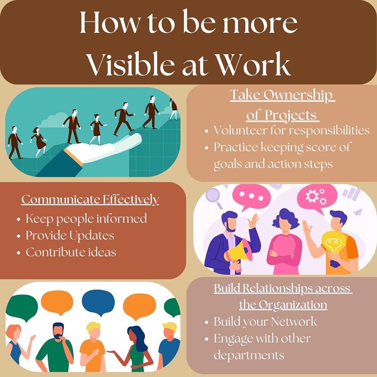 how to be more visible at work