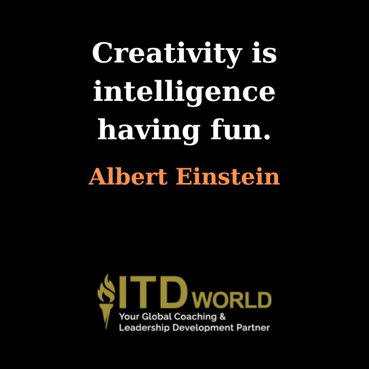creativity is intelligence having fun