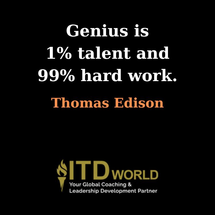 genius talent hard work