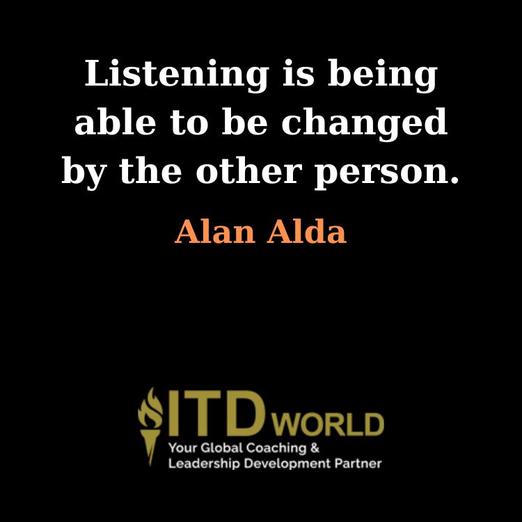 listening is being able to be changed