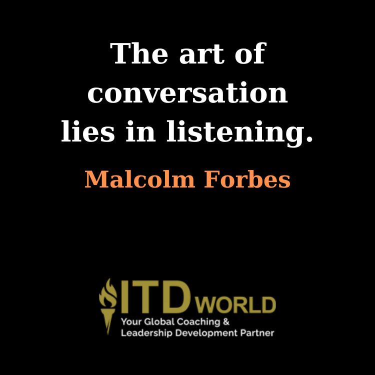 the art of conversation lies in listening