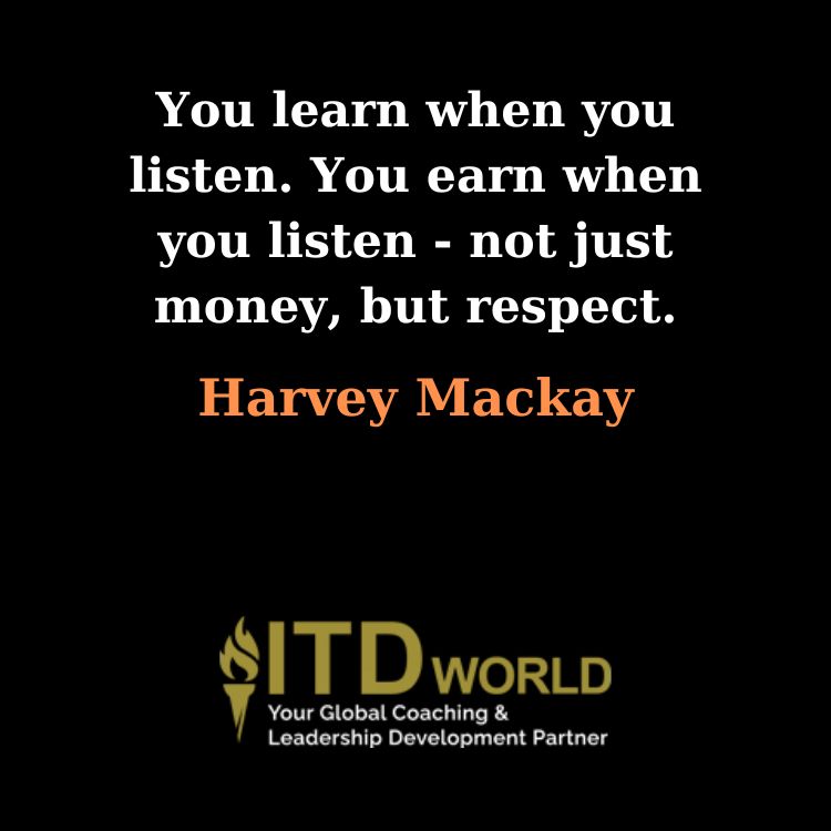 you learn when you listen