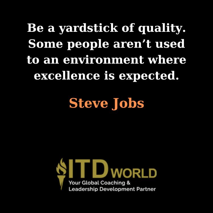 be a yardstick of quality