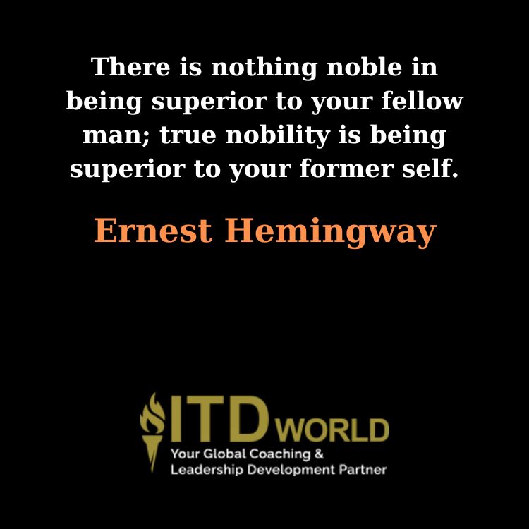 being superior to your former self