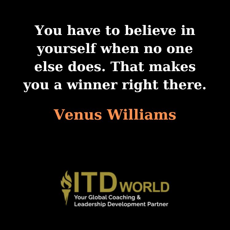 believe in yourself when no one else does