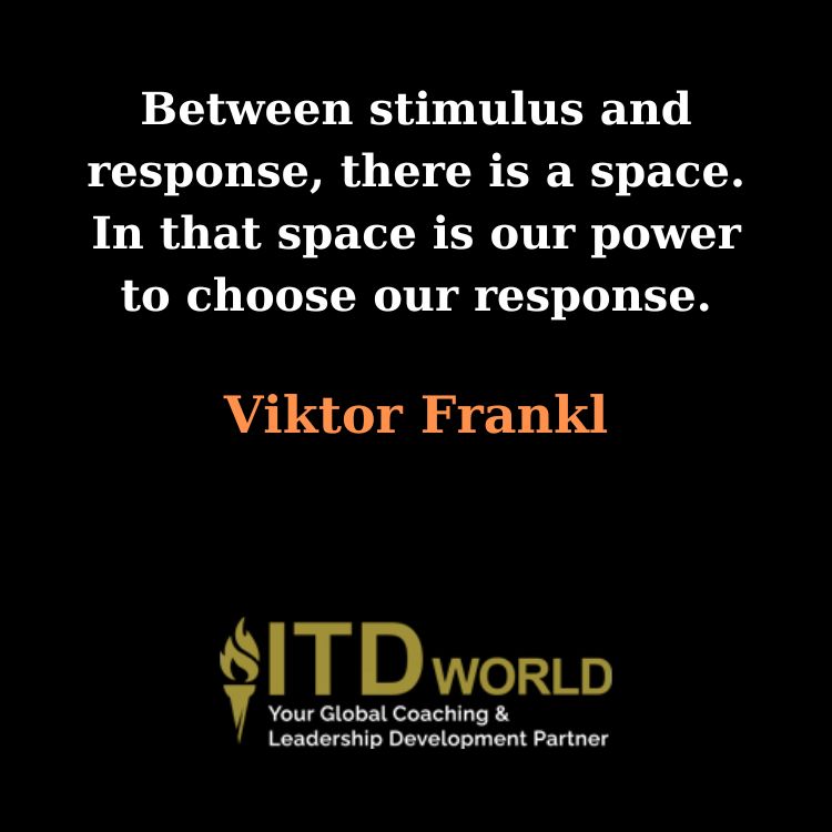 between stimulus and response