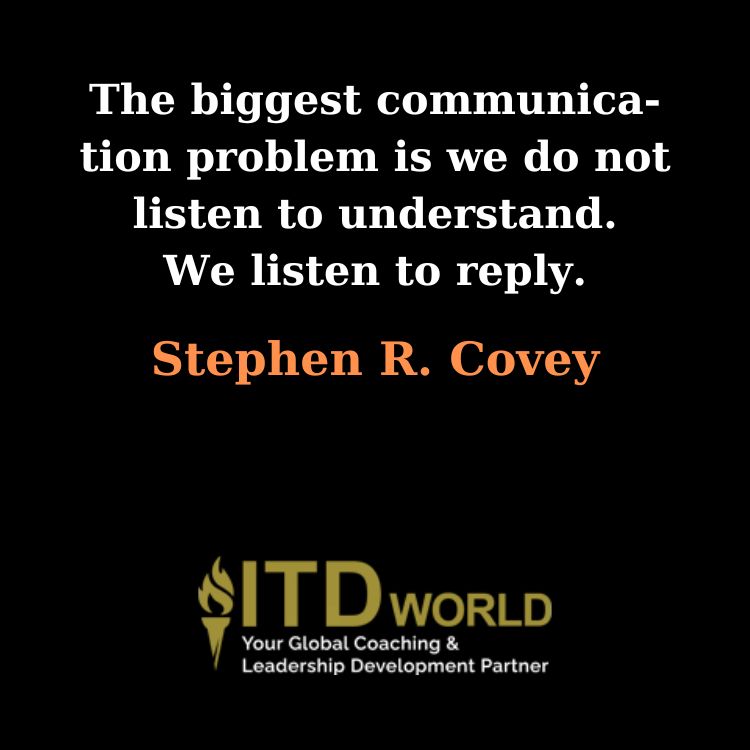 we do not listen to understand