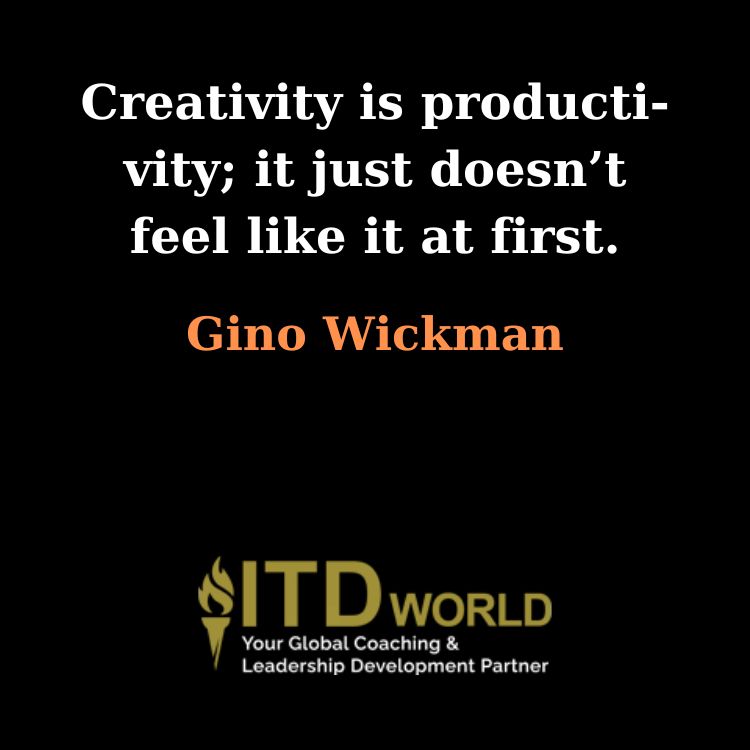 creativity is productivity