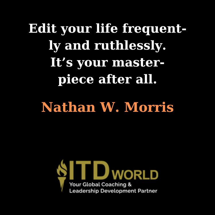 edit your life frequently