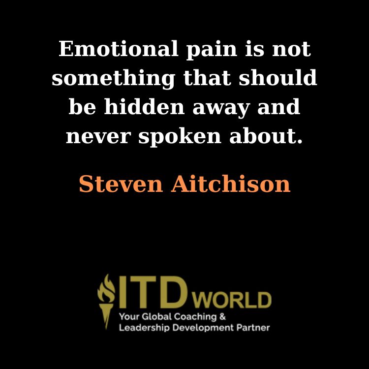 emotional pain should not be hidden