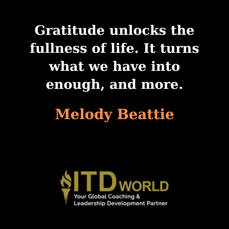 gratitude unlocks the fullness of life