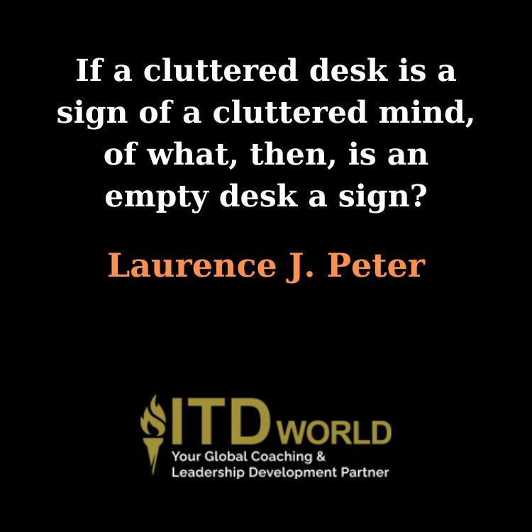 is an empty desk a sign