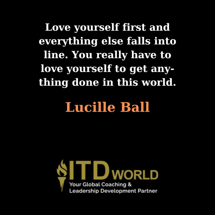 love yourself first everything else falls into line