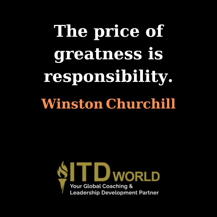 the price of greatness is responsibility