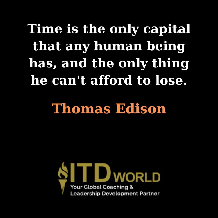 time is really the only capital