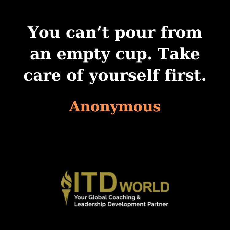 you cant pour from an empty cup
