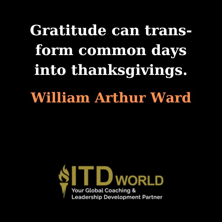 gratitude transform common days into thanksgivings