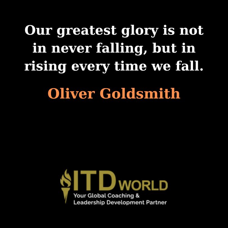 greatest glory is not in never falling