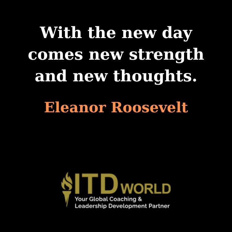 with the new day comes new strength
