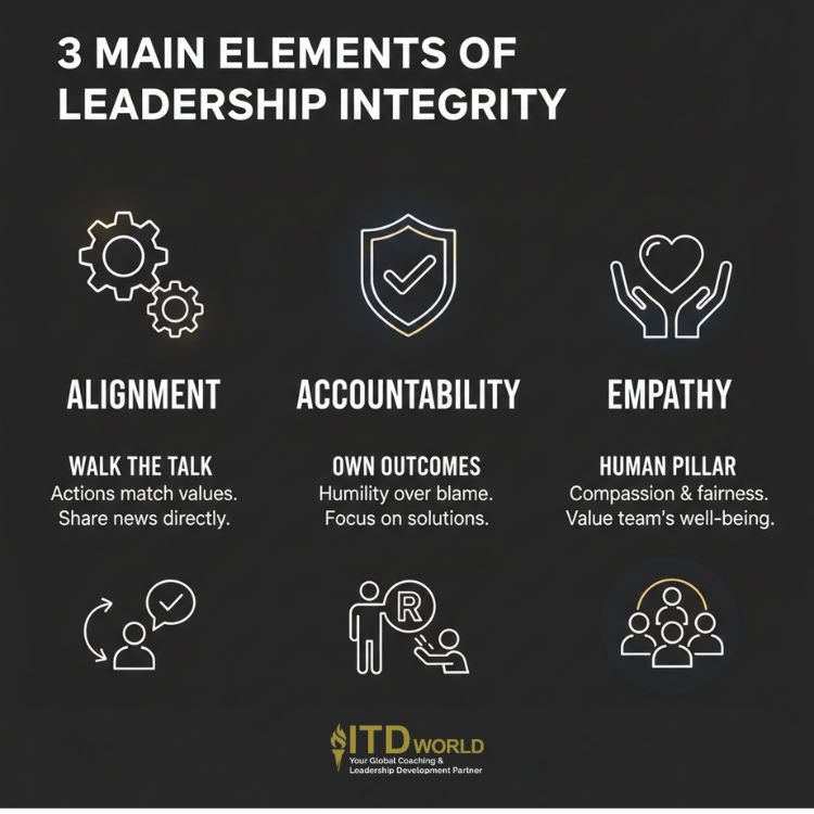 3 main elements of leadership integrity