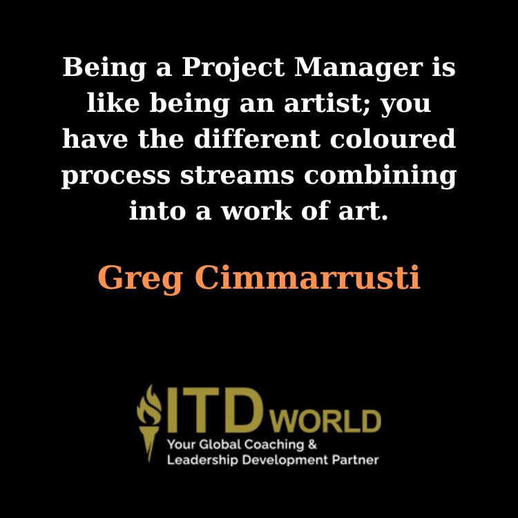 being a project manager is like being an artist