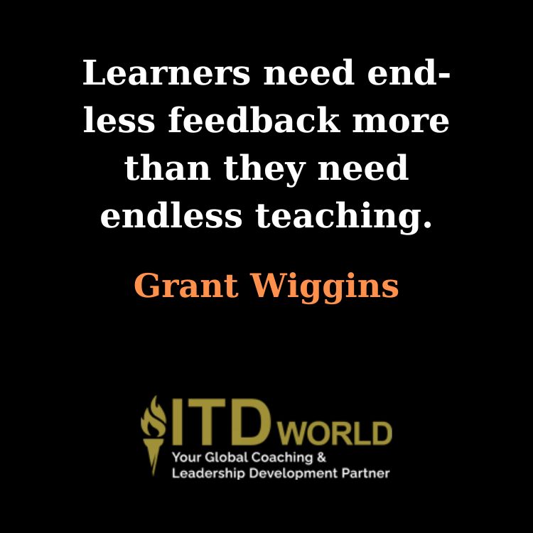 learners need endless feedback
