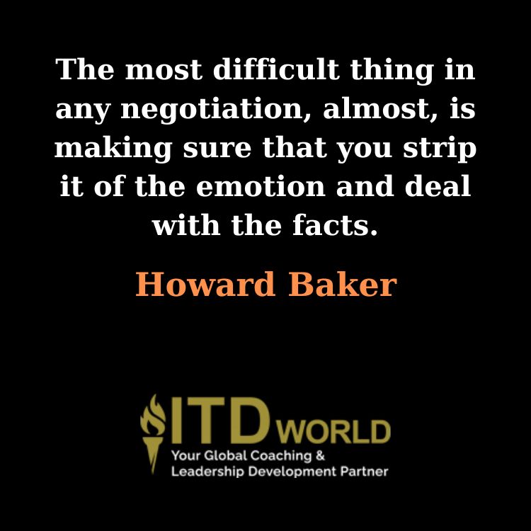 negotiation strip it of the emotion