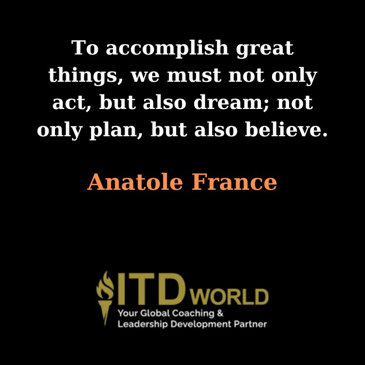 not only act but also dream