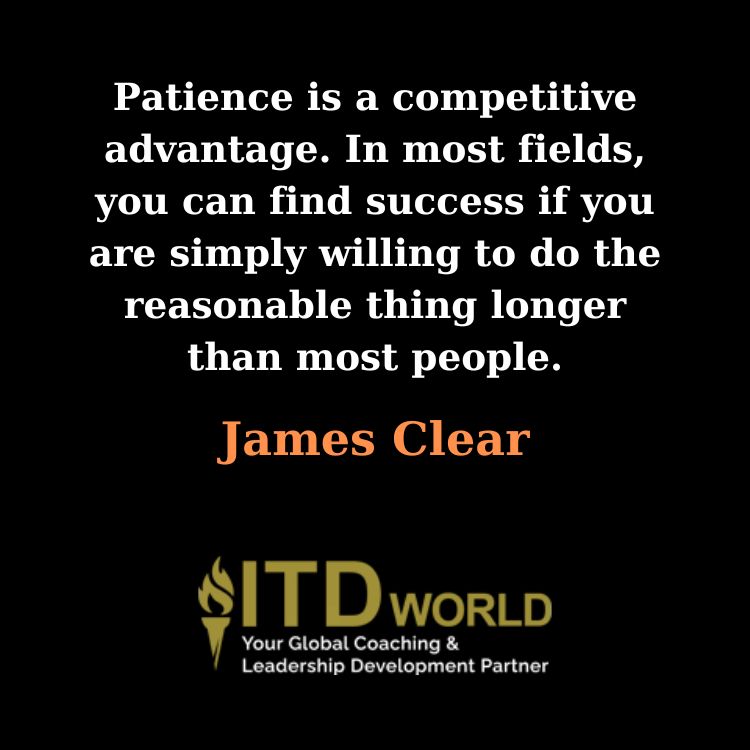 patience is a competitive advantage