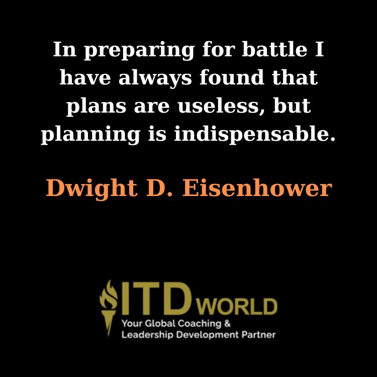 plans are useless planning is indispensable