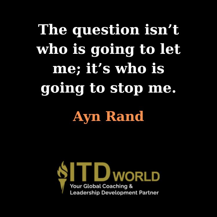 question who is going to stop me