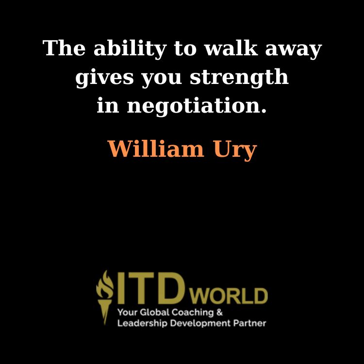 the ability to walk away strength in negotiation