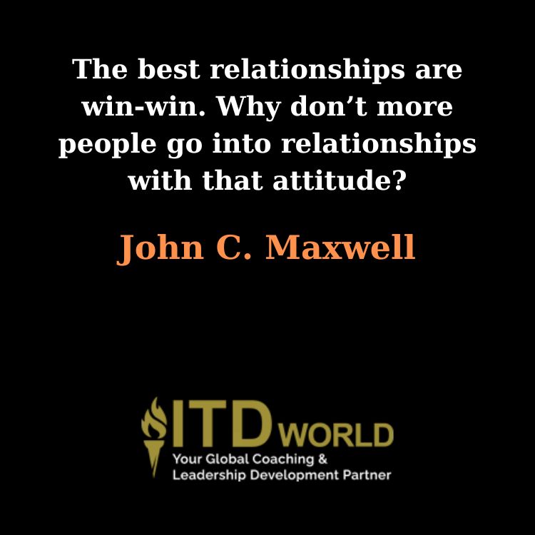 the best relationships are win-win