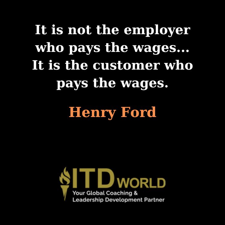 the customer who pays the wages