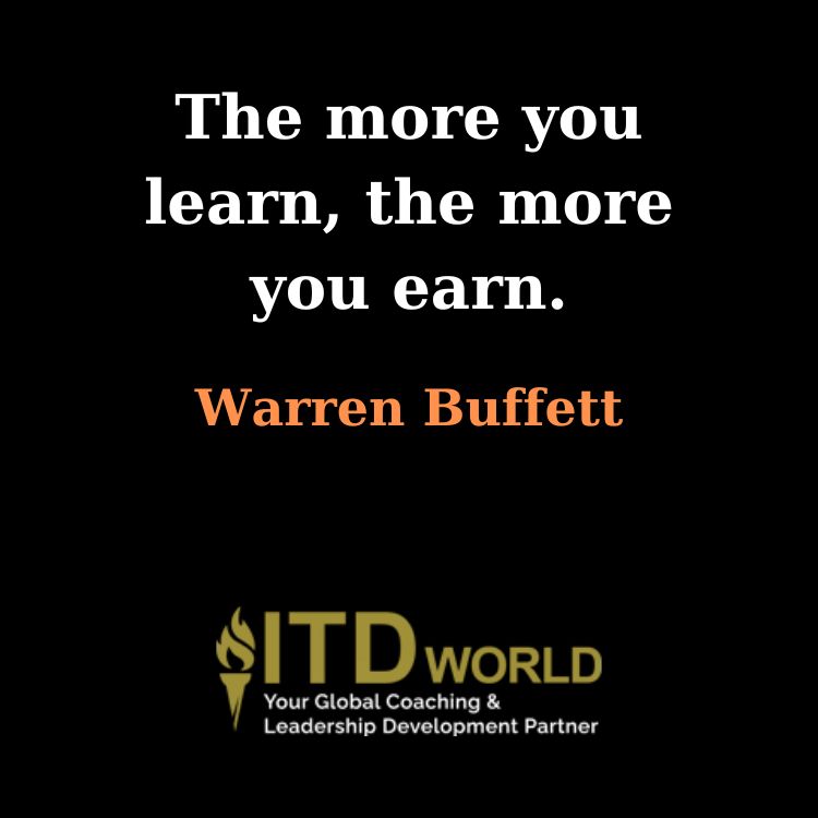 the more you learn the more you earn