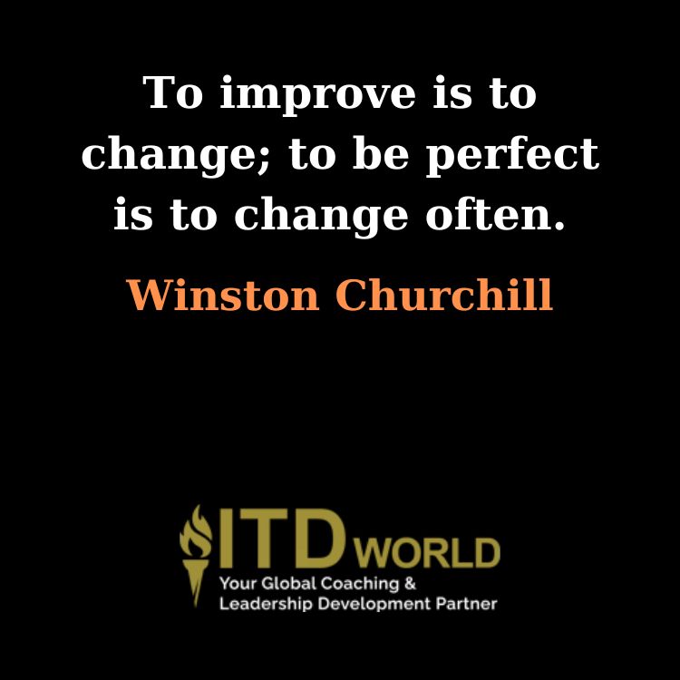 business quotes to improve is to change