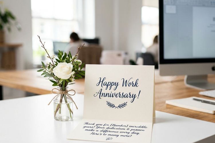 work anniversary messages