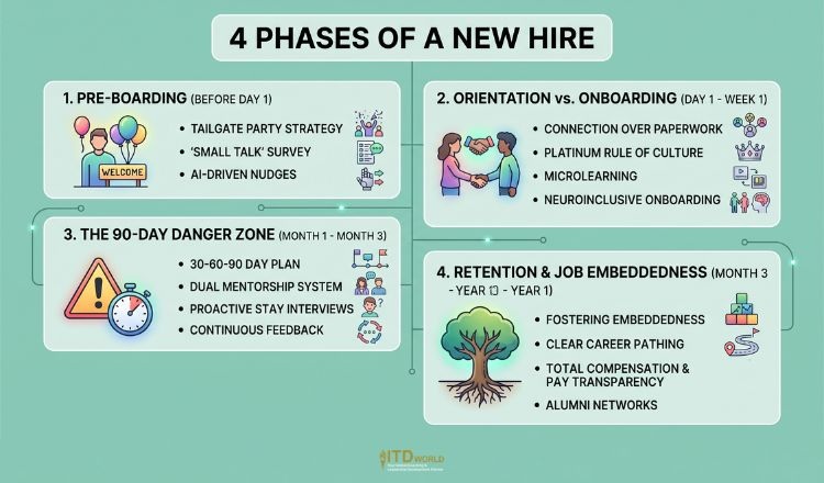 4 phases of a new hire