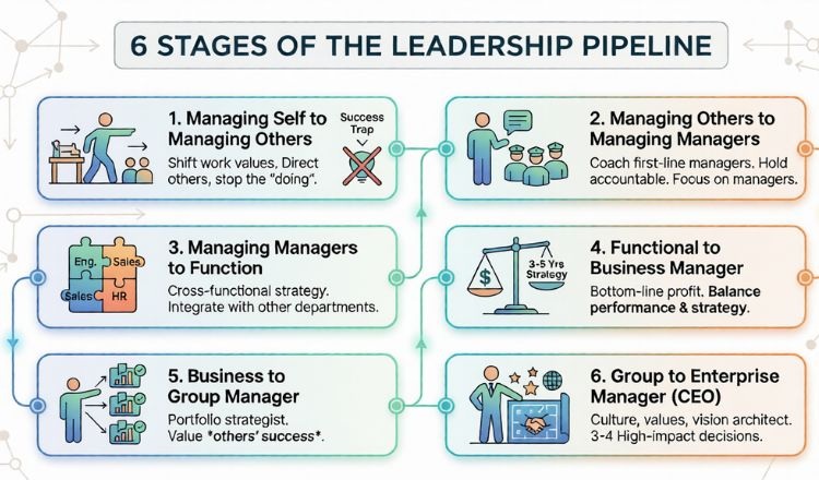 6 stages of the leadership pipeline