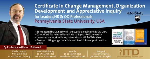 certificate in change management, od by William J. Rothwell
