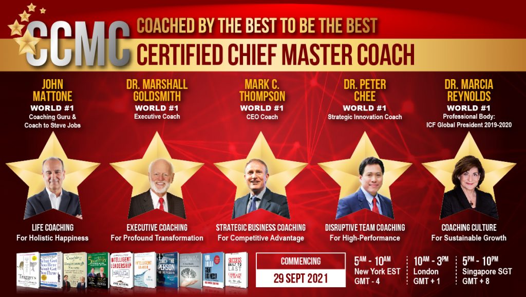Certified Chief Master Coach (CCMC)