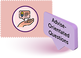 Advise-oriented questions
